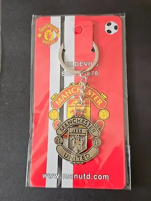 £4.99 • Buy Manchester United Vintage Metal Keychain Soccer Football Keyrings