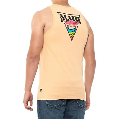 New Men's L Maui & Sons Monsoon Premium Shark Nation Logo Mango Tank Top • $22.99