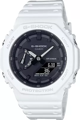 New Casio G-Shock GA2100-7A Carbon Core White Resin Analog-Digital Watch • $86.95