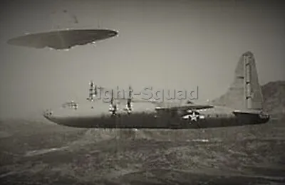 WW2 Picture Photo Secret Photos Of German UFO Hauzbu On Fly Near B-32 4357 • $5.95