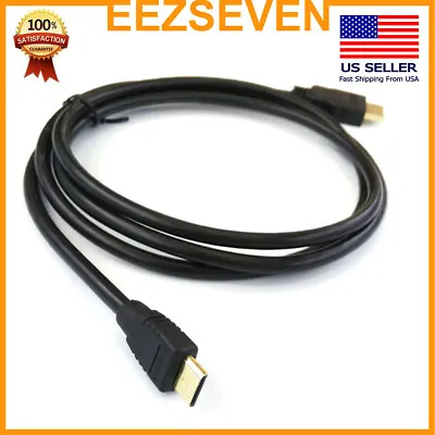 Mini HDMI To HDMI Cable High Speed 1080p FOR HDTV Gold Plated • $6.99