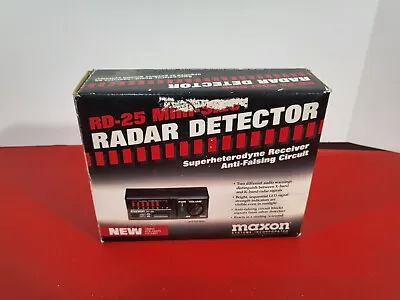 $29.95 • Buy MAXON RD-25 Mini Radar Detector Superheterodyne Receiver Anti-Falsing Circuit