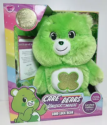 Care Bears Unlock The Magic GOOD LUCK BEAR Limited 3000 New In Box With Cert • $69.95