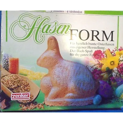 Zenker Hasen Form Aluminum Cake Mold Easter Bunny Rabbit Made In Germany • $9.99