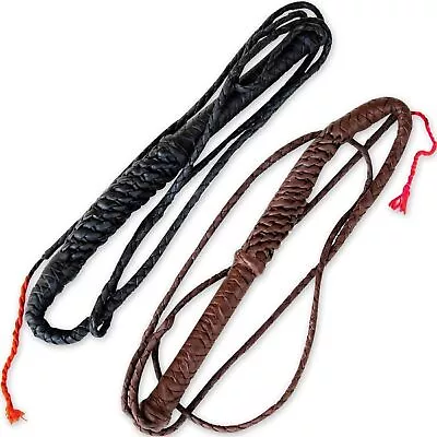 Indiana Jones Style Natural Leather Bullwhip Real Cowhide Leather Bullwhip • $23.49