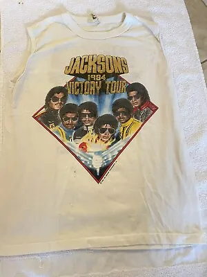 Rare 1984 Jacksons World Victory Michael Jackson Pepsi Tour TShirt - Medium • $59.99