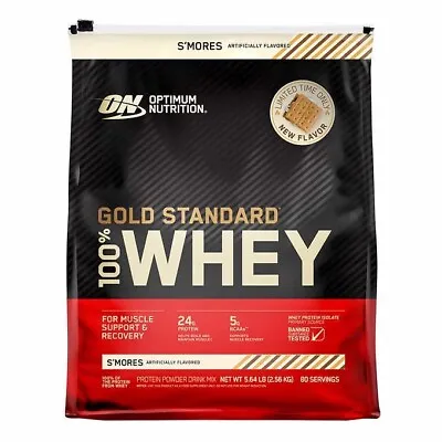 Limited Time Optimum Nutrition Whey Protein S’mores 564LBS 80 Servings • $68.99