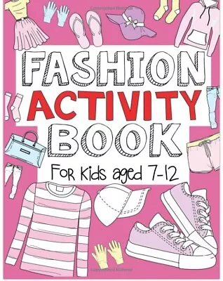 Fashion Activity Book Training Meditation Anti-Stress Creative Gift Kids Fun • £9.99