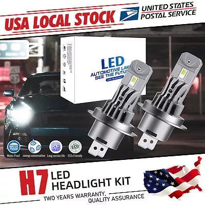 2x H7 LED Headlight High/Low Beam Bulbs Plug & Play 6000K For Toyota MR2 Spyder • $17.99