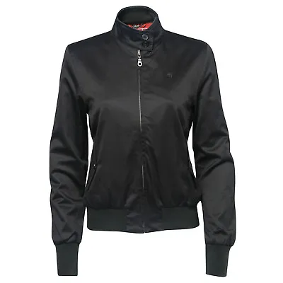 Ladies Merc London Classic Slim Fit Harrington Jacket Mary - Black • $99.55