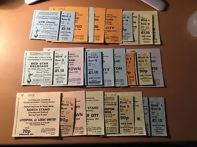 £10 • Buy 72/3 TICKETS Tottenham Spurs (listed Individually) 1972/1973