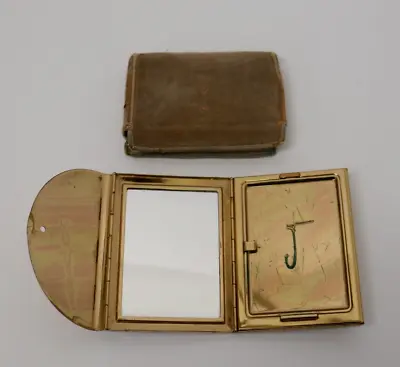 Vintage Coty Metal Envelope Compact. Makeup/Powder Case With Holder... • $10.95