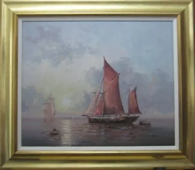 Original Oil Painting On Canvas  Including Frame Spanish Galleon. • £585