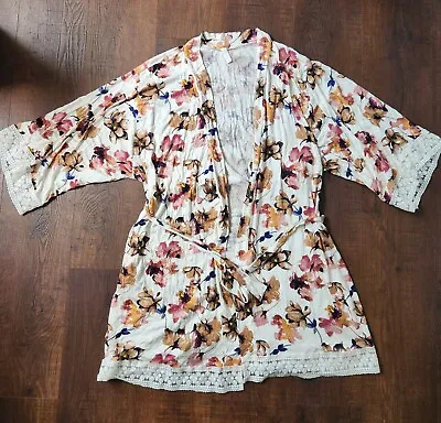 PINK BLUSH Floral Labor And Delivery Gown/robe Size M • $20.99