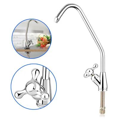 £8.18 • Buy 1/4  Kitchen Reverse Osmosis Under Sink Drinking Water Filter Tap Faucet Tools *