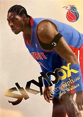 Ben Wallace Skybox Autographics 03-04 #14 Detroit Pistons • $0.99