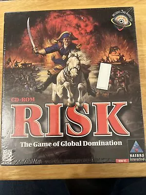 VTG Hasbro Risk PC Game Windows 95 CD Rom Strategy 1996 Classic Board New Sealed • $30