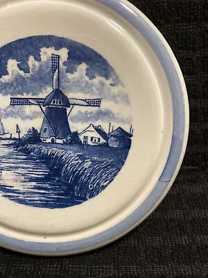 Delft Windmill & Sailboat Hand Painted Delft Blauw Holland • $5