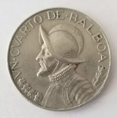 1966 1/4 Balboa - Vn Cvarto De Balboa (One Quarter Balboa) Panama • $5.88