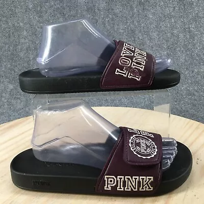 Victoria's Secret Pink Sandals Womens 9 Flip Flop Slides Purple Open Toe • $24.99