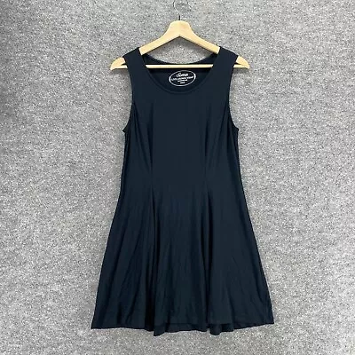 Soma Dress Women M Medium Black Sleeveless Gathered Soft • $14.92