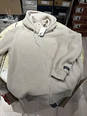 Levis Sherpa Full Zip Hoodie Medium  • $40