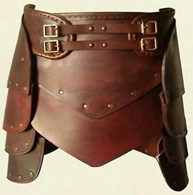 Medieval Leather Skirt Lady Renaissance Warrior Armor Gladiator Cosplay Costume • $253.51