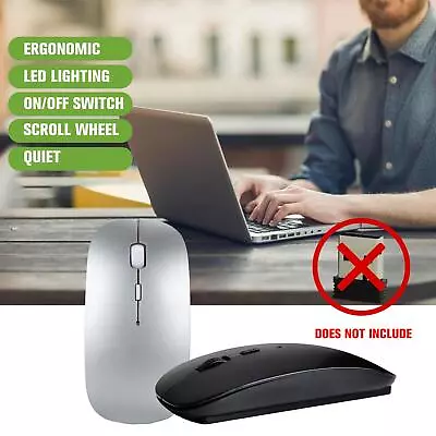 Wireless Bluetooth Mouse For Computer Silent Mice Optical Mice V6 Ergonomic NEW • $3.08