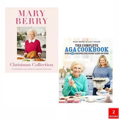 Mary Berry's Christmas Collection Complete Aga Cookbook 2 Books Set Hardcover  • £32.99