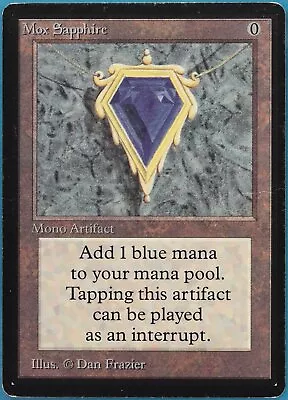 Mox Sapphire Beta HEAVILY PLD (Reserved List Power 9 Magic Card) 412564 ABUGames • $7478.99