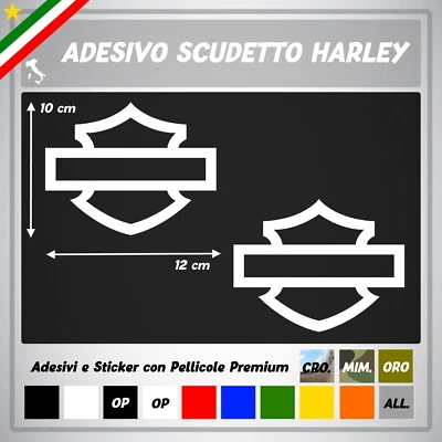Adesivo Teschio Harley Davidson Parabrezza Serbatoio Parafango Casco - Foto 4