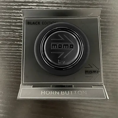 MOMO Black EDITION JDM Car Sport Racing Steering Wheel Horn Button+Retainer Ring • $18