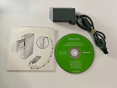 Microsoft Xbox 360 Hard Drive Transfer Cable Model 1457 OEM Complete W/ Disc • $14.99