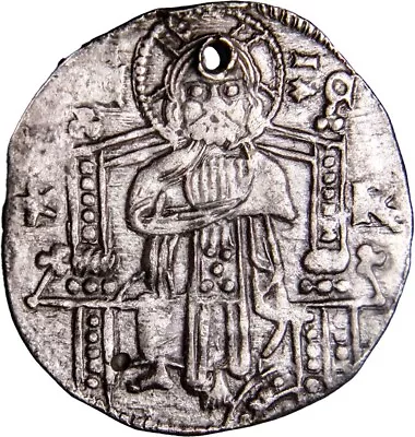 BOLD Details ITALY Venezia (Venice). Antonio Veniero. 1382-1400 AR Grosso Silver • $103.75