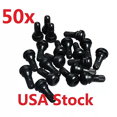 50Pcs TR412 Tubeless Tire Rubber Valve Stems Stubby For ATV Lawn Mower Etc  • $11.69