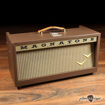 Magnatone Panoramic Stereo 12+12W Reverb/Vibrato Tube Head W/ Footswitch & Cover • $3299