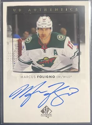 2022-23 SP Authentic Marcus Foligno UD Authentics Auto Autograph #UDA-MF • $12.99