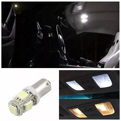 White LED 5-SMD BA9S BA9 53 57 64111 Bayonet Style LED Lights Bulbs • $7.89