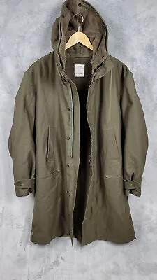 Germany Military Parka Men's Large Fleece Lined Extreme Cold Winter Gear • $86.18