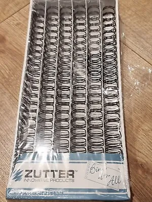 ZUTTER 2677 Bind-It-All O-Wire Binding Combs 6 Pieces 3/4  Brown NEW • £8.99