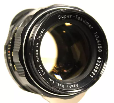 Asahi Super Takumar 50mm F/1.4 (7 Element) Lens M42 Mount Pentax • $59.99