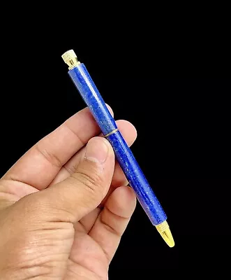 Beautiful Lapis Lazuli Blue Ink Pen Combine Hand Made From Afghanistan • $13.99