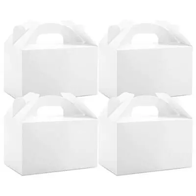 Moretoes 48 Pack White Treat Boxes Gable Boxes Party Favor Boxes Paper Gift Boxe • $23.74