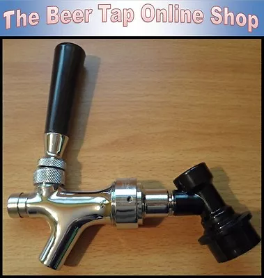 Self Closing Cornelius Beer Tap With Ball Lock Disconnect For Cornie/Corny Kegs • £30.99