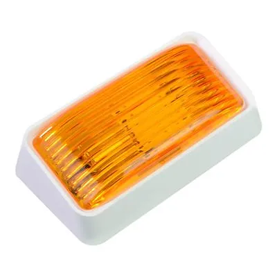 LED AMBER Porch Night Light 12 Volt RV Camper Trailer Motorhome Boat • $8.95