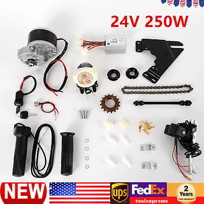 24V 250W Electric Bicycle Mid-Drive Motor Conversion Kit Refit E-bike Parts • $81.70