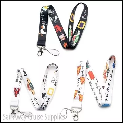 Friends  LANYARD. Neck Key ID Badge Card Holder. Work Travel Cruise. 5 Designs • $9.95