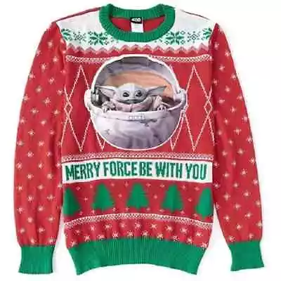 $19.99 • Buy Star Wars Mandalorian  Baby Yoda  May The Force Be With You  Christmas Sweater