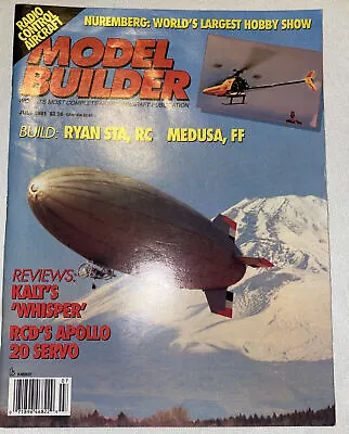 MODEL BUILDER Magazine July 1991 Aircraft Modeling RC Radio Control • $10.99