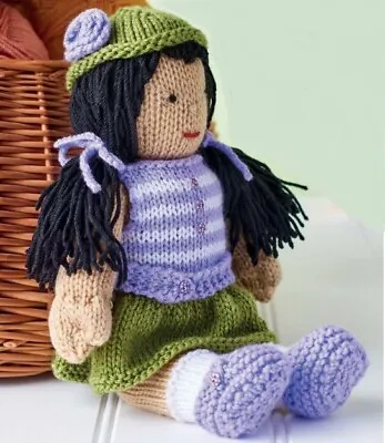 Knitting Pattern - Rag Doll Toy (KT102) • £3